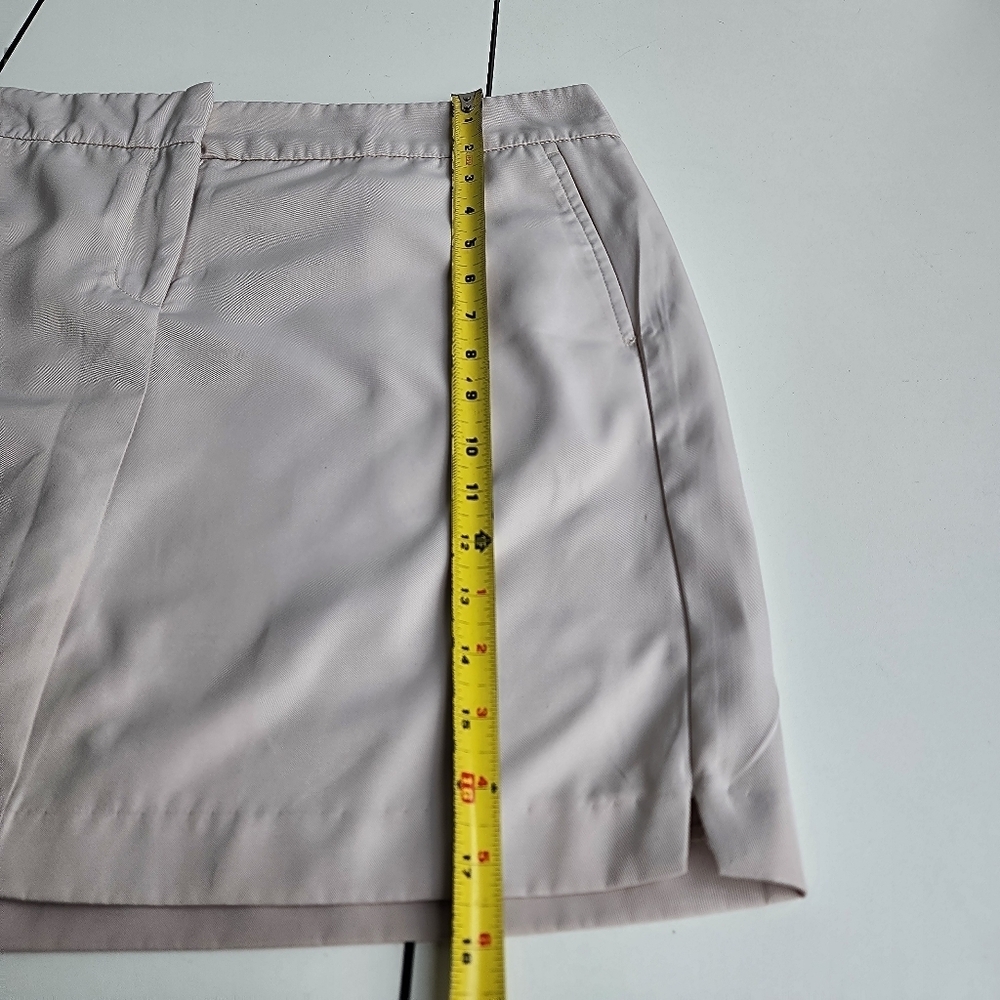 IZOD Golf Skort Women's Pull On Beige Mini Skirt Skort Athletic Golfing Sz 14 - Picture 3 of 11